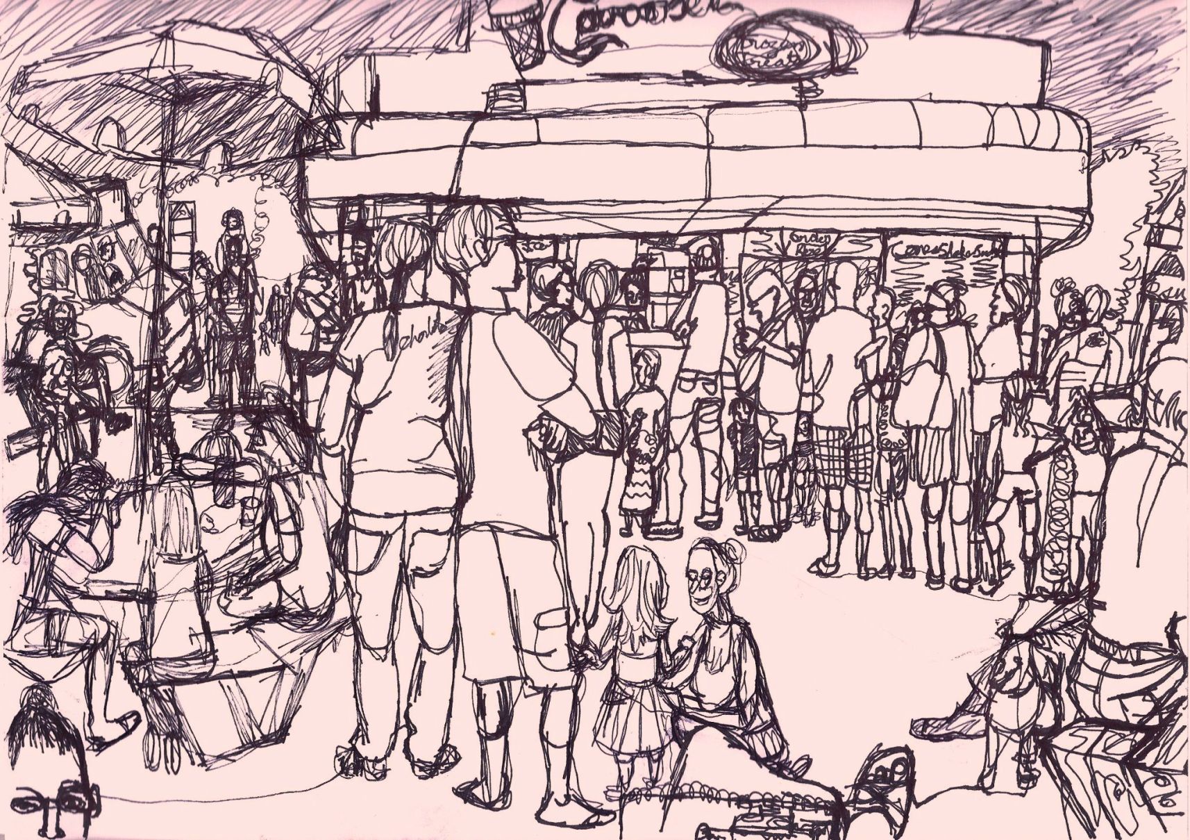 Carousel Sketch by Annamaria Ward of FHS 2012.jpg